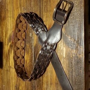 𝅺fabio Corti Italian Leather Belt C2265 Sz L